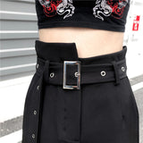 High Waist Wide Leg Gothic Trousers