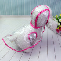 Waterproof Transparent Raincoat Jacket For Dogs