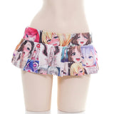 Anime High Waisted Pleated Skirt