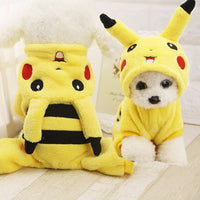 Anime Pikachu Fleece For Small Dogs