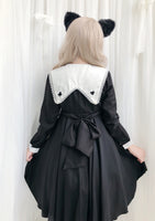 Gothic Lolita Vintage Long Sleeve Pleated Dress