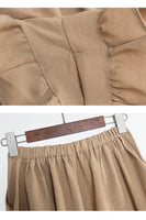 High Waist Elastic Ruffle Shorts