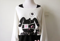 Black Bunny Lolita Long Sleeve Dress