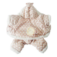 Warm Poka Dot Jacket For Dogs