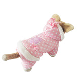 Warm Poka Dot Jacket For Dogs