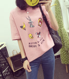 Cartoon Graphic Print T-shirt