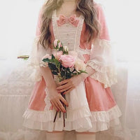 Pink Lolita Vintage Fluffy Princess Dress