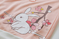 Pink Bunny Graphic Hoodie