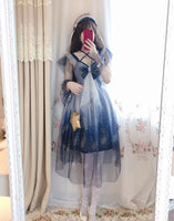 Blue Sailor Moon Gradient Dress