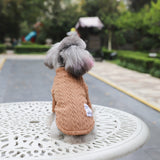 Warm Woven Sweater For Dogs