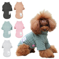 Warm Woven Sweater For Dogs