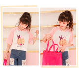 Preppy Pink Rabbit Print T-shirt