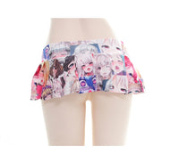 Anime High Waisted Pleated Skirt