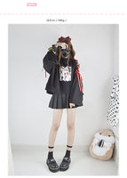 Black Pullover Anime Top