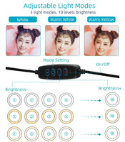 10 Inch Selfie Ring Light with 3 Clips