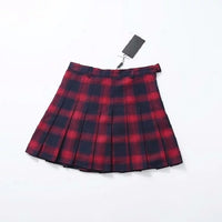 Plaid High Waist Mini Skirt