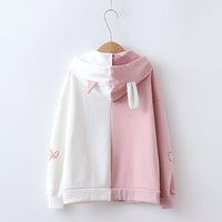 Bunny Ear Pink Anime Hoodie