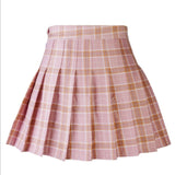 Plaid High Waist Mini Skirt