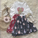 Bunny High Waisted Full Skirt