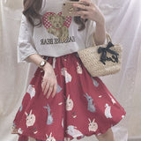 Bunny High Waisted Full Skirt