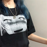 Anime Graphic Cropped T-Shirt