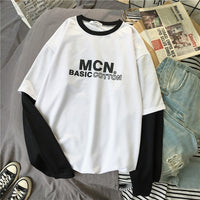 Rainbow Ulzzang Rainbow Stripe Long T-shirt