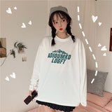 Rainbow Ulzzang Rainbow Stripe Long T-shirt