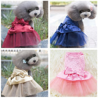 Bowknot Princess Dress For Small Dogs