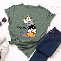 Neko Atsume Anime T-shirt