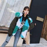 Patchwork Fox Fur Coat