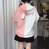 Bunny Ear Pink Anime Hoodie