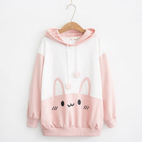 Blue Bunny Hoodie Pullover Sweater