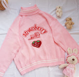 Strawberry Turtleneck Sweater