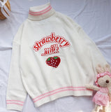 Strawberry Turtleneck Sweater