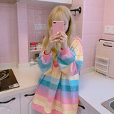 Raninbow Ulzzang Chic Long Sleeve Shirt