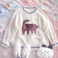 Cat Knitted Sweater