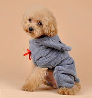 Teddy Bear Heart Fleece Onsie For Small Dogs