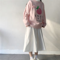 Pink Embroidery Knitted Sweater