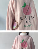 Pink Embroidery Knitted Sweater