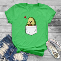 Green Avocado Graphic T-shirt