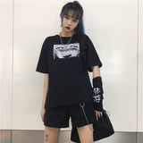 Anime Graphic Cropped T-Shirt