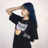 Anime Graphic Cropped T-Shirt