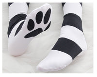 Paw Print Thigh High Socks