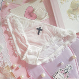 Lace Low Waist Ruffle Panty