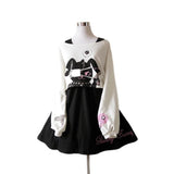 Black Bunny Lolita Long Sleeve Dress