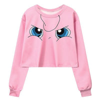 Pokimon Anime Crop Top Pullover