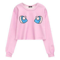 Pokimon Anime Crop Top Pullover