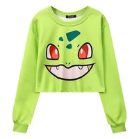 Pokimon Anime Crop Top Pullover