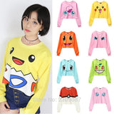 Pokimon Anime Crop Top Pullover