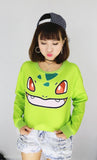 Pokimon Anime Crop Top Pullover